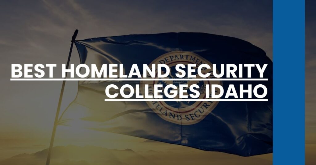 Best Homeland Security Colleges Idaho Feature Image